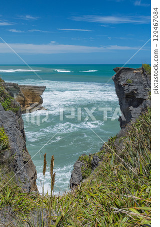 紐西蘭西海岸普納凱基的煎餅岩 129467084