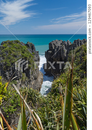 紐西蘭西海岸普納凱基的煎餅岩 129467093