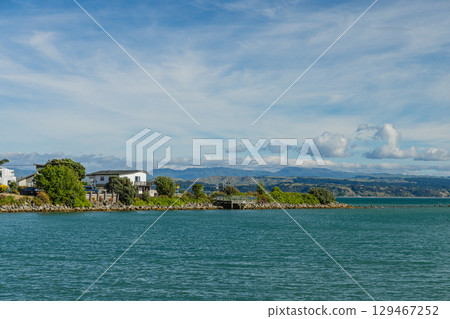 紐西蘭霍克斯灣納皮爾港的風景 129467252