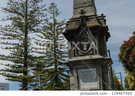 紐西蘭霍克斯灣的納皮爾城市景觀 紐西蘭霍克斯灣的納皮爾城市景觀 129467489