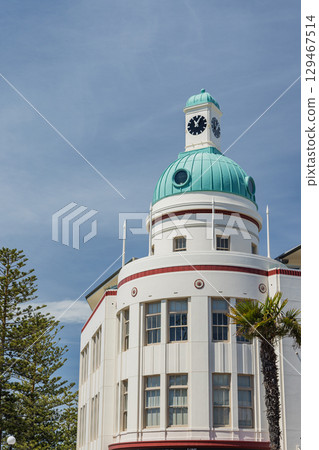 紐西蘭霍克斯灣納皮爾的裝飾藝術街景 129467514