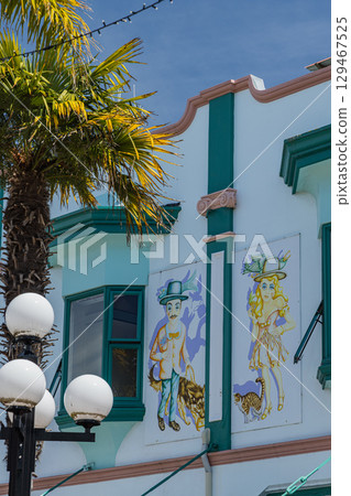 紐西蘭霍克斯灣納皮爾的裝飾藝術街景 129467525