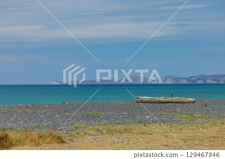 紐西蘭霍克斯灣納皮爾海灘風景 129467846