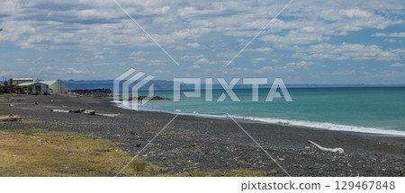 紐西蘭霍克斯灣納皮爾海灘風景 129467848