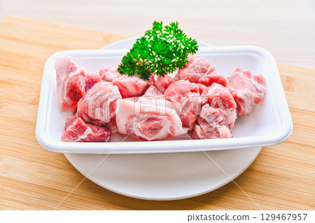 Pork shoulder loin block Pork shoulder loin block 129467957