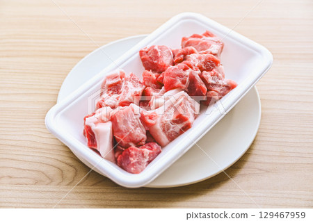 Pork shoulder loin block Pork shoulder loin block 129467959