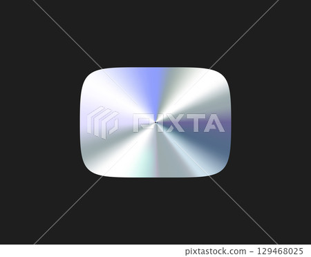 Glossy Chrome Gradient Rectangle Shape Sale Tag, Premium Label, Discount Badge or Original Product Sticker. Modern Iridescent Holographic Emblem for Branding and Packaging Design. Vector Illustration Glossy Chrome Gradient Rectangle Shape Sale Tag, Premium Label, Discount Badge or Original Product Sticker. Modern Iridescent Holographic Emblem for Branding and Packaging Design. Vector Illustration 129468025