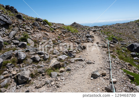 Scenery of the hiking trail in the Nasu Mountains, Tochigi Prefecture Scenery of the hiking trail in the Nasu Mountains, Tochigi Prefecture 129468780