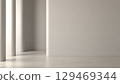 Modern style conceptual interior empty room 3d illustration 129469344
