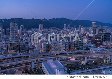 兵庫縣：神戶灣區與城市夜景 129469762
