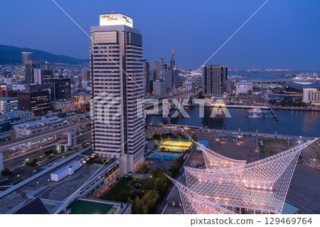 Hyogo Prefecture: Kobe Bay Area and City Night View Hyogo Prefecture: Kobe Bay Area and City Night View 129469764