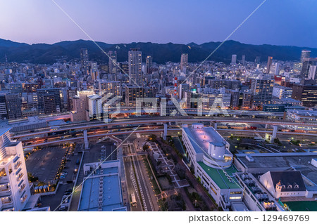 Hyogo Prefecture: Kobe Bay Area and City Night View Hyogo Prefecture: Kobe Bay Area and City Night View 129469769