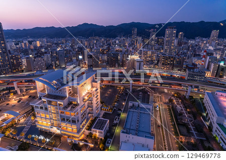 兵庫縣:神戶灣區與城市夜景 兵庫縣:神戶灣區與城市夜景 129469778