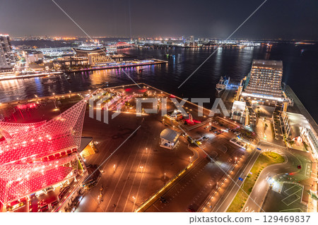 Hyogo Prefecture: Kobe Bay Area and City Night View 129469837