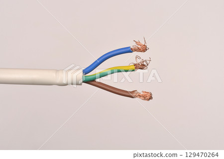 Stripped electrical cable 129470264