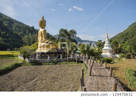 THAILAND PHRAE WAT NA KHU HA BUDDHA 129470632