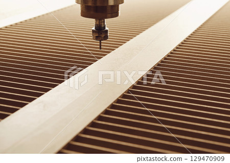 Cnc wood cutting cutter, machine with numerical control. 129470909