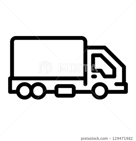 agricultural cargo truck icon 129471982