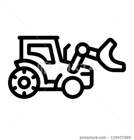 wheel loader icon wheel loader icon 129471989