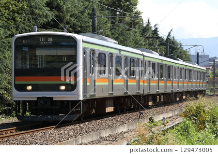 八王子站與北八王子站之間運行的八高線209系61次列車 八王子站與北八王子站之間運行的八高線209系61次列車 129473005