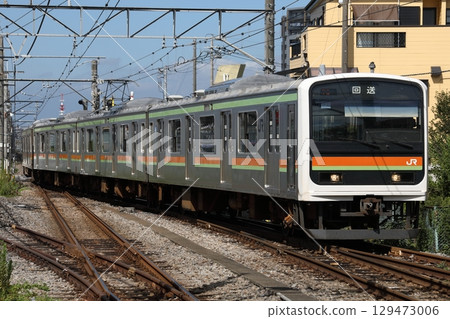 八高線209系62號列車駛入南古谷站 八高線209系62號列車駛入南古谷站 129473006