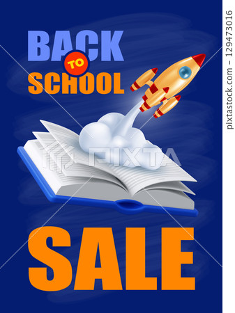 Back to School Sale Banner Template 129473016