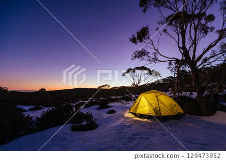 Mt St Gwinear Snow Camping in Australia Mt St Gwinear Snow Camping in Australia 129473952