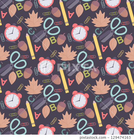 back to school pattern back to school pattern 129474163