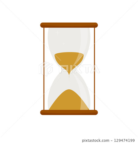 illustration of hourglass 129474199