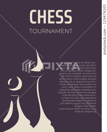chess tournament poster 129474205