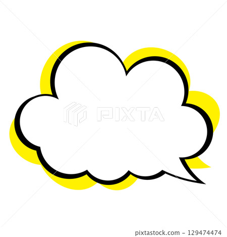 Simple speech bubble illustration - Fluffy 129474474