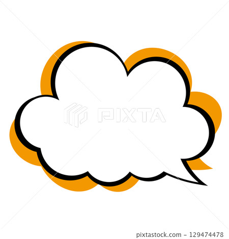Simple speech bubble illustration - Fluffy 129474478