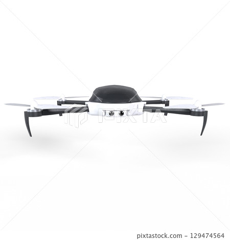 Drone isolated on white 129474564
