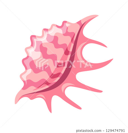 Exotic jagged sea shell element Exotic jagged sea shell element 129474791