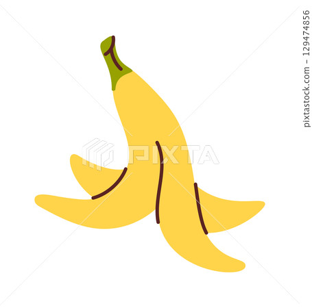 Banana peel organic compost material Banana peel organic compost material 129474856