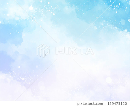 Beautiful blue watercolor texture background Abstract light blue watercolor for 129475120