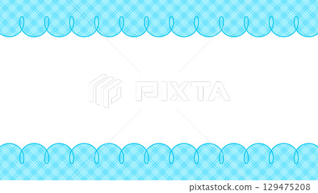 Cute light blue checkered twirl header footer 16:9 Cute light blue checkered twirl header footer 16:9 129475208