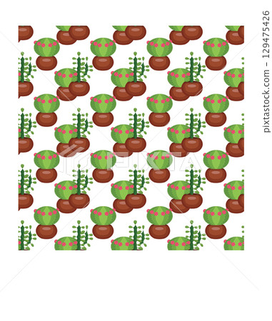 cactus, pattern, illustration, seamless, textile, wallpaper, desert, print, seamless pattern, green, graphic, mexican, botanical, fabric, drawing, no people, exotic, repetition, drawn, mexico, hand-dr 129475426