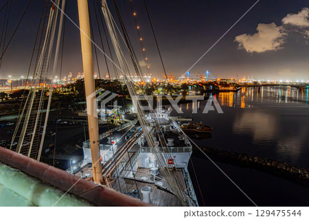 美國、星空與庫納德瑪麗皇后紀念船、洛杉磯、長灘 129475544