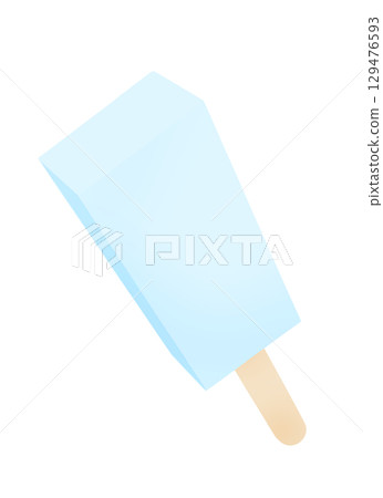 方形冰淇淋棒的插圖 方形冰淇淋棒的插圖 129476593