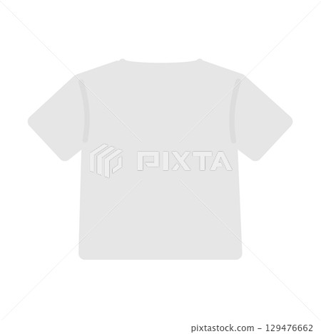 T-shirt (white) clothing back illustration 129476662