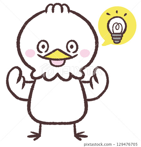 Inspired white bird illustration Inspired white bird illustration 129476705