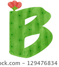 green letters of the alphabet cactus 129476834