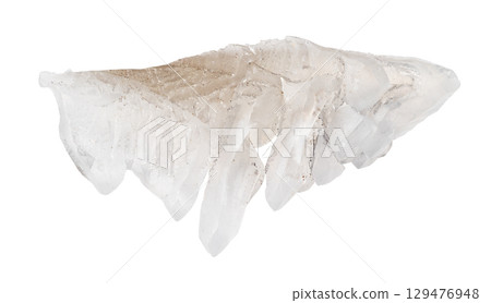raw salammoniac natural mineral cutout on white 129476948