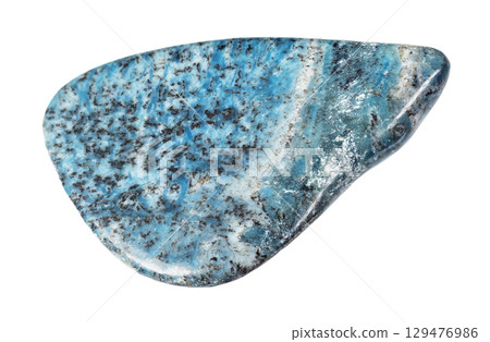 natural polished dianite mineral cutout on white 129476986