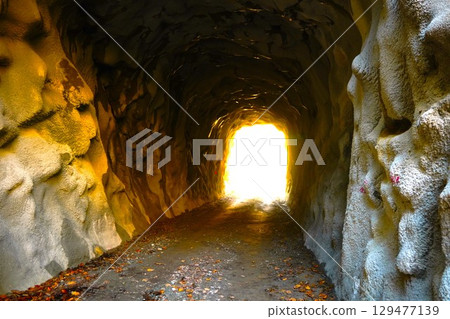 手工雕刻的隧道 129477139