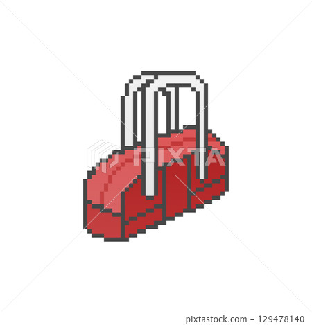 School bag_pixel art (red) 129478140