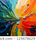 AI 3D Paint Colorful Background 1 129478629