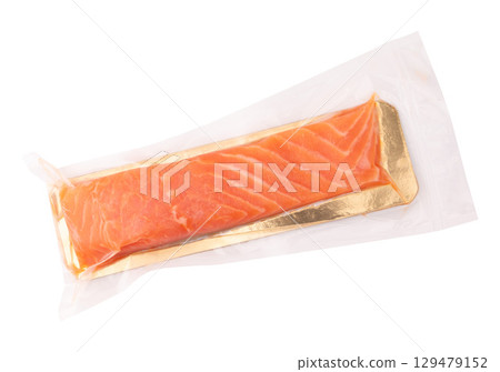 piece of lightly salted salmon isolated piece of lightly salted salmon isolated 129479152