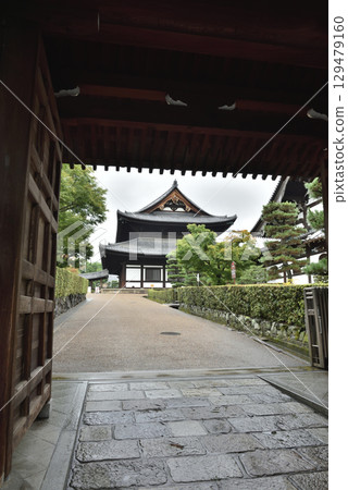 Tofukuji Temple: Buddha Hall seen from Kusakamon Gate (Higashiyama Ward, Kyoto City) 129479160